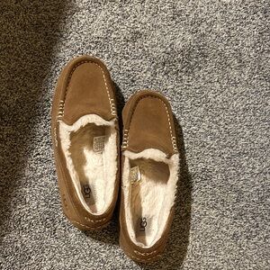 UGG women’s Tan Suede Loafers